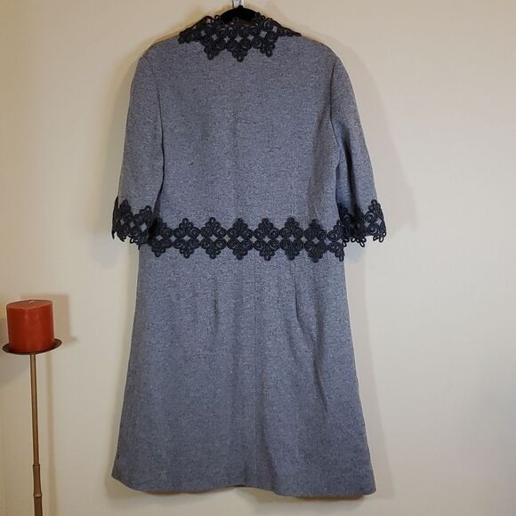 NWT Vintage Women's Peggy Jennings Gray Custom Evening coat size Medium - Picture 6 of 16